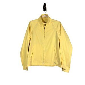 London Fog Retro Jacket 40R Yellow Mod Classic Old Money Preppy Neutral 80s